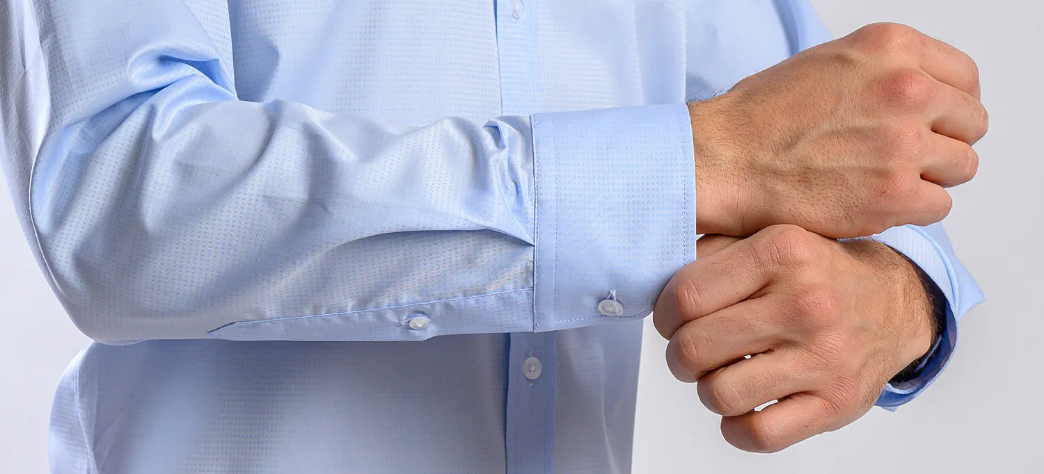 Alain Delon camicia extra slim fit azzurra quadretti cotone