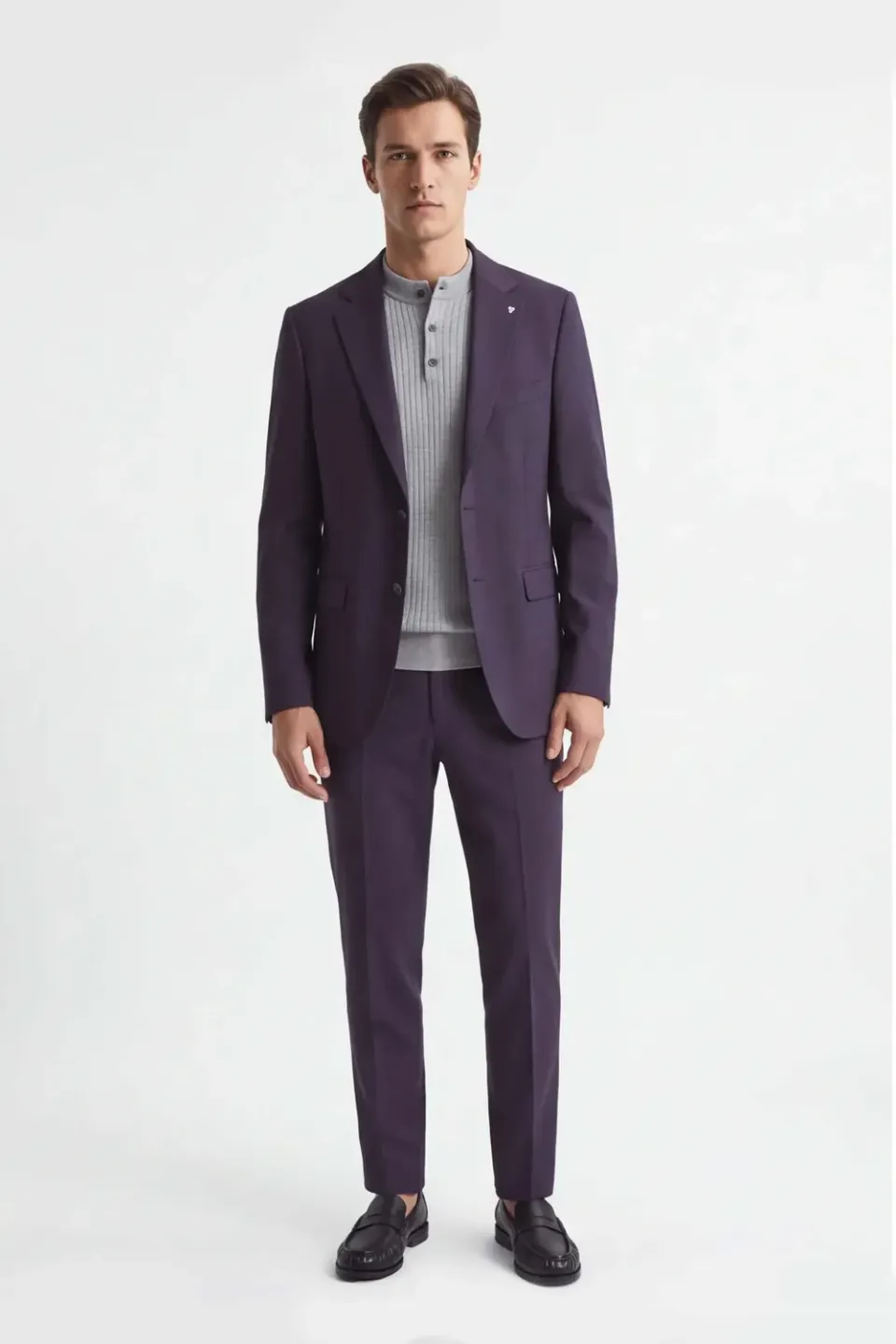 Sonny Bono T7 07706PA Pantalone da Abito Vinaccia