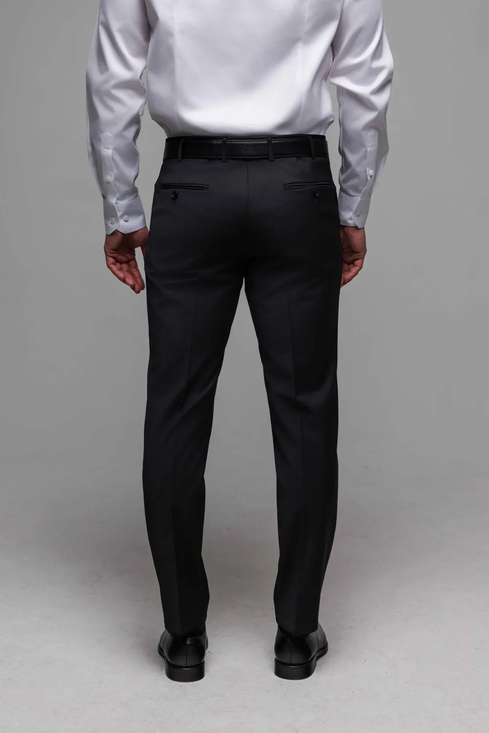 Alain Delon Basic Pantalone Abito Nero Slim Antipiega