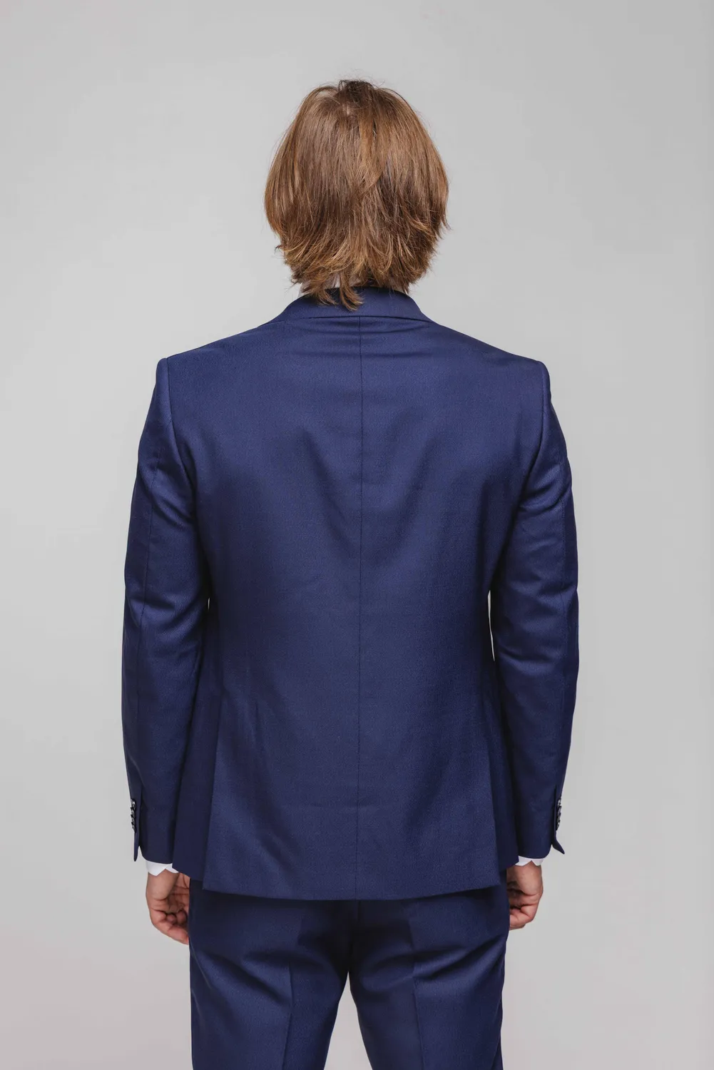 Alain Delon Slim Fit abito blu strutturato taglia 50