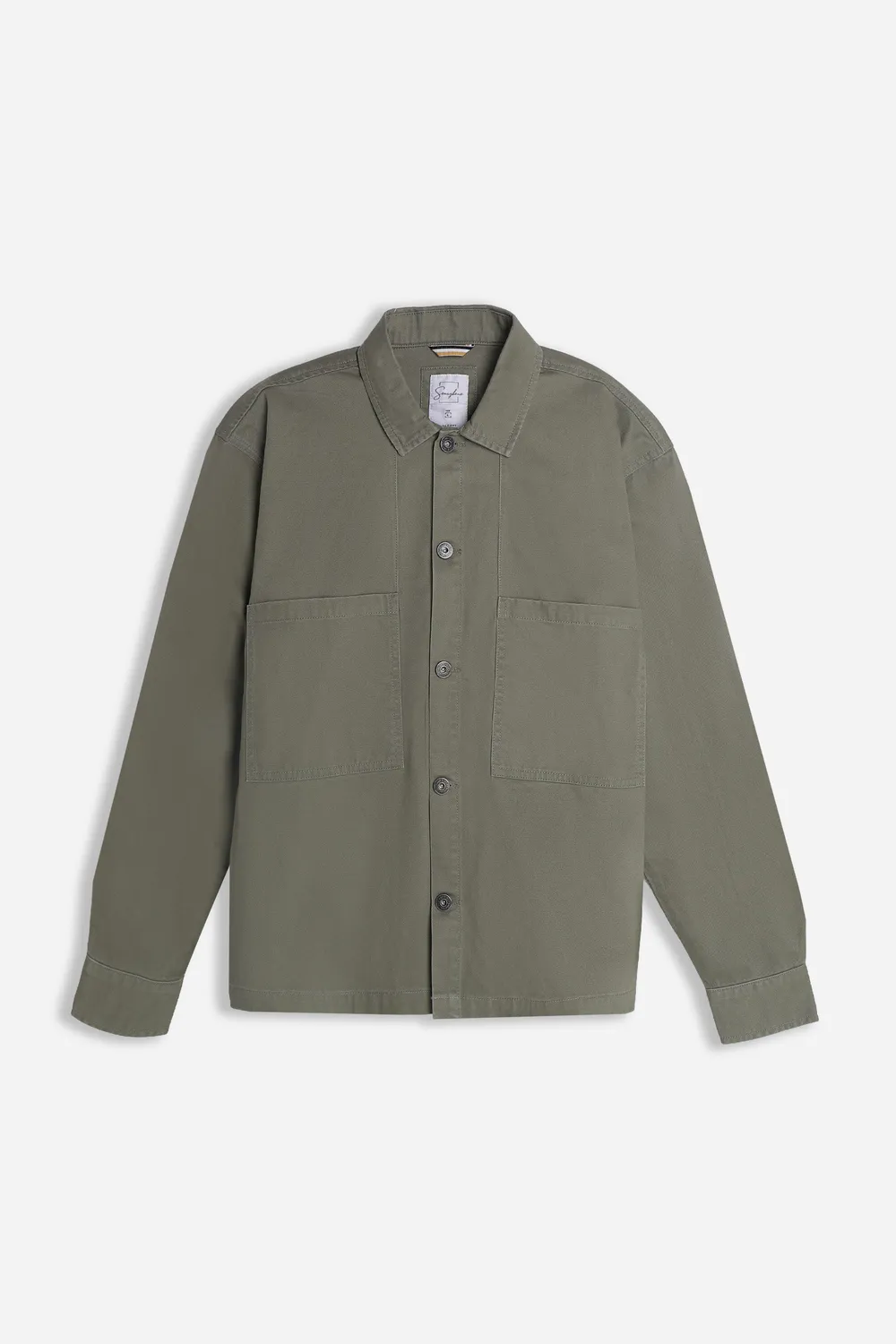 Sonny Bono Overshirt Doppia Tasca Giacca Cotone Verde Militare