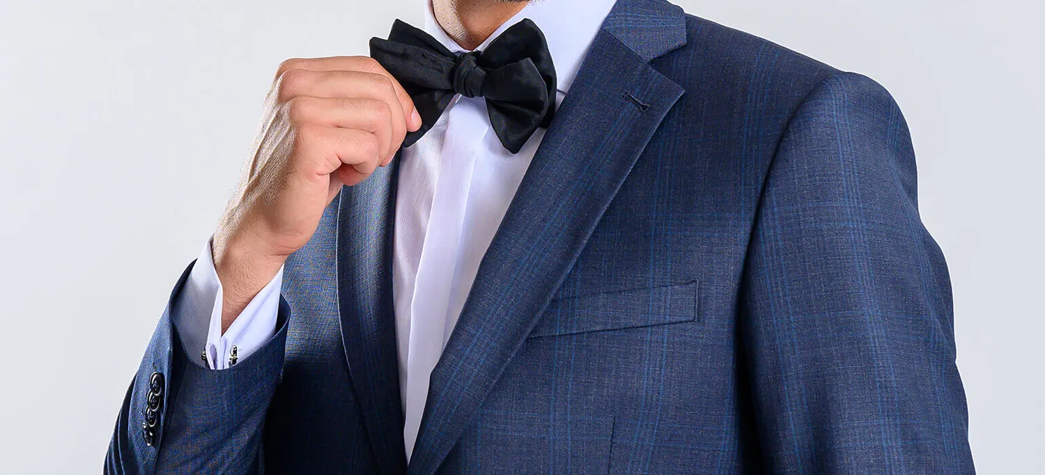 Alain Delon abito uomo slim fit blu a quadri taglia 60