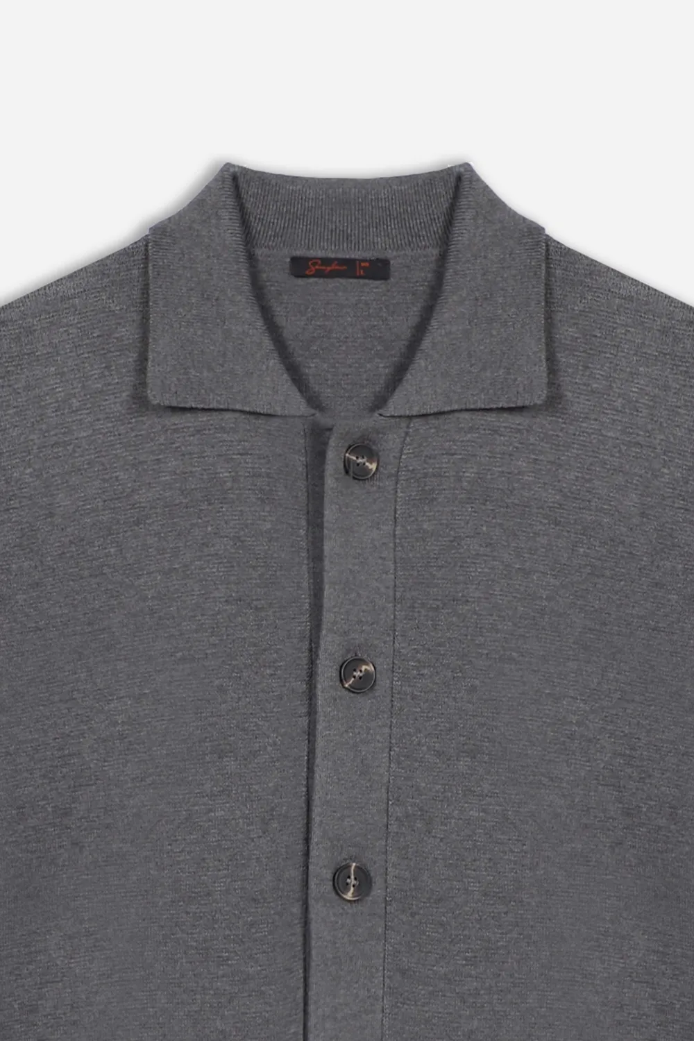 Sonny Bono Maglia Overshirt Punto Milano Grigio Medio