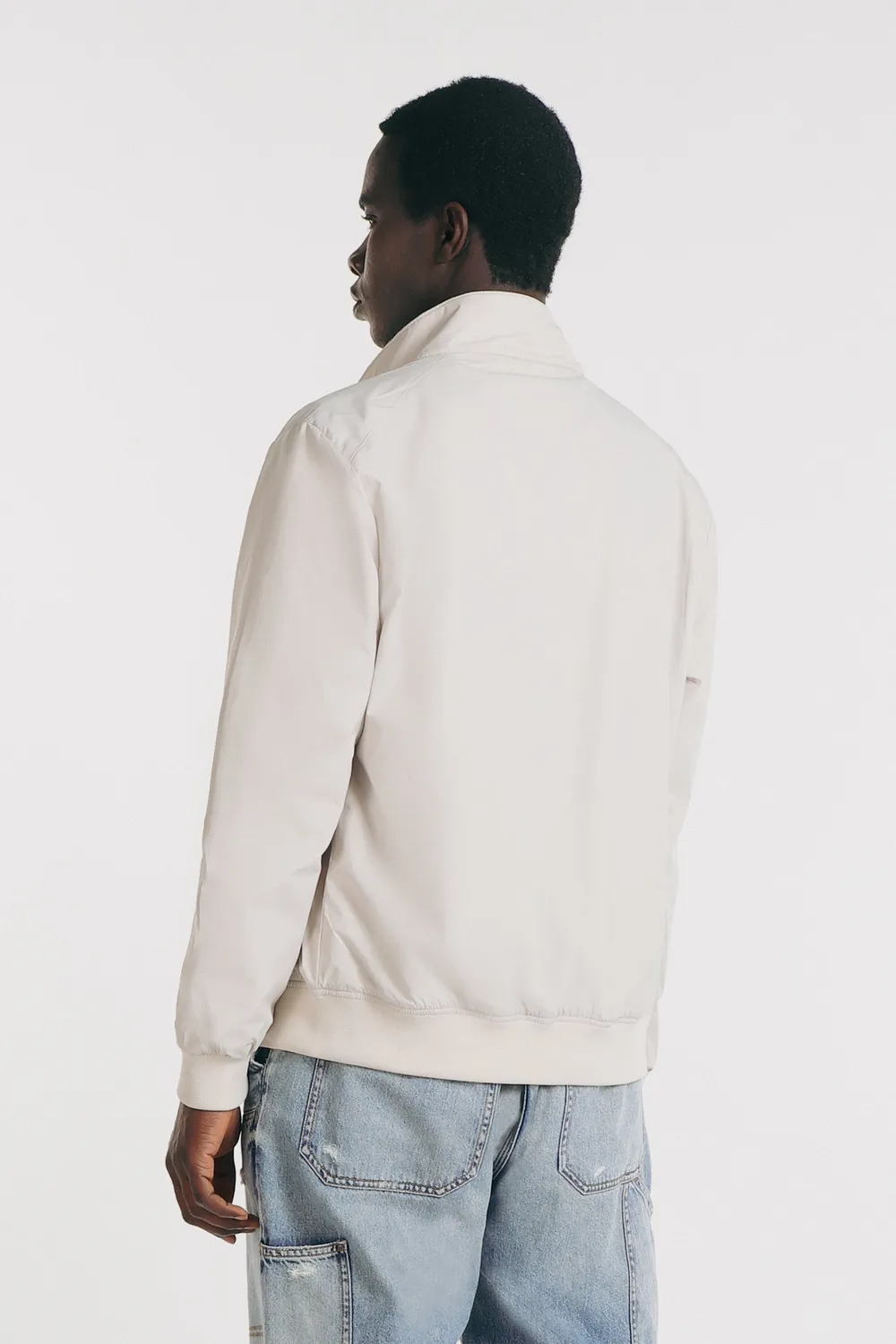 Sonny Bono bomber collo in piedi beige in poliestere