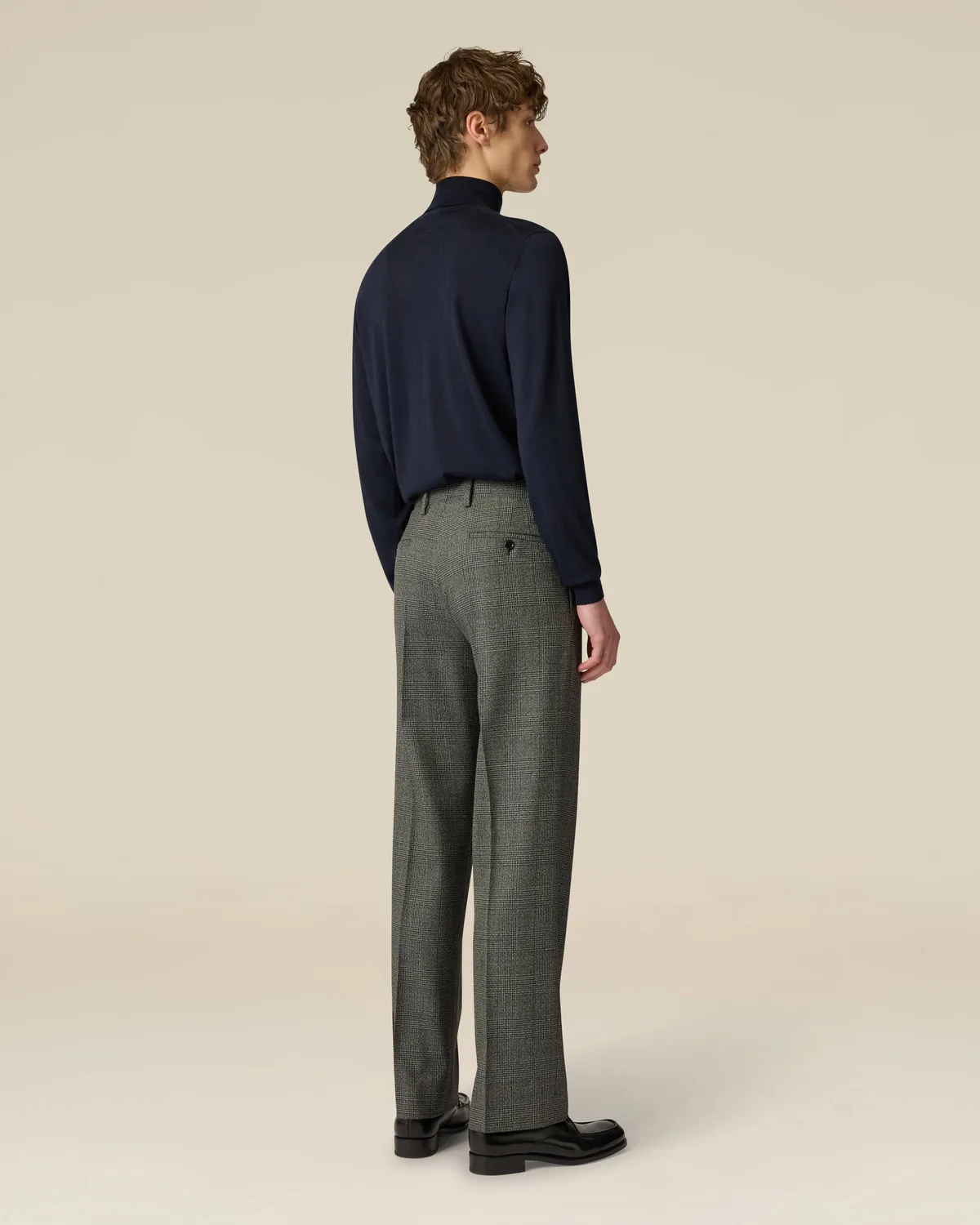 Lardini Le Origini pantalone grigio galles stretch