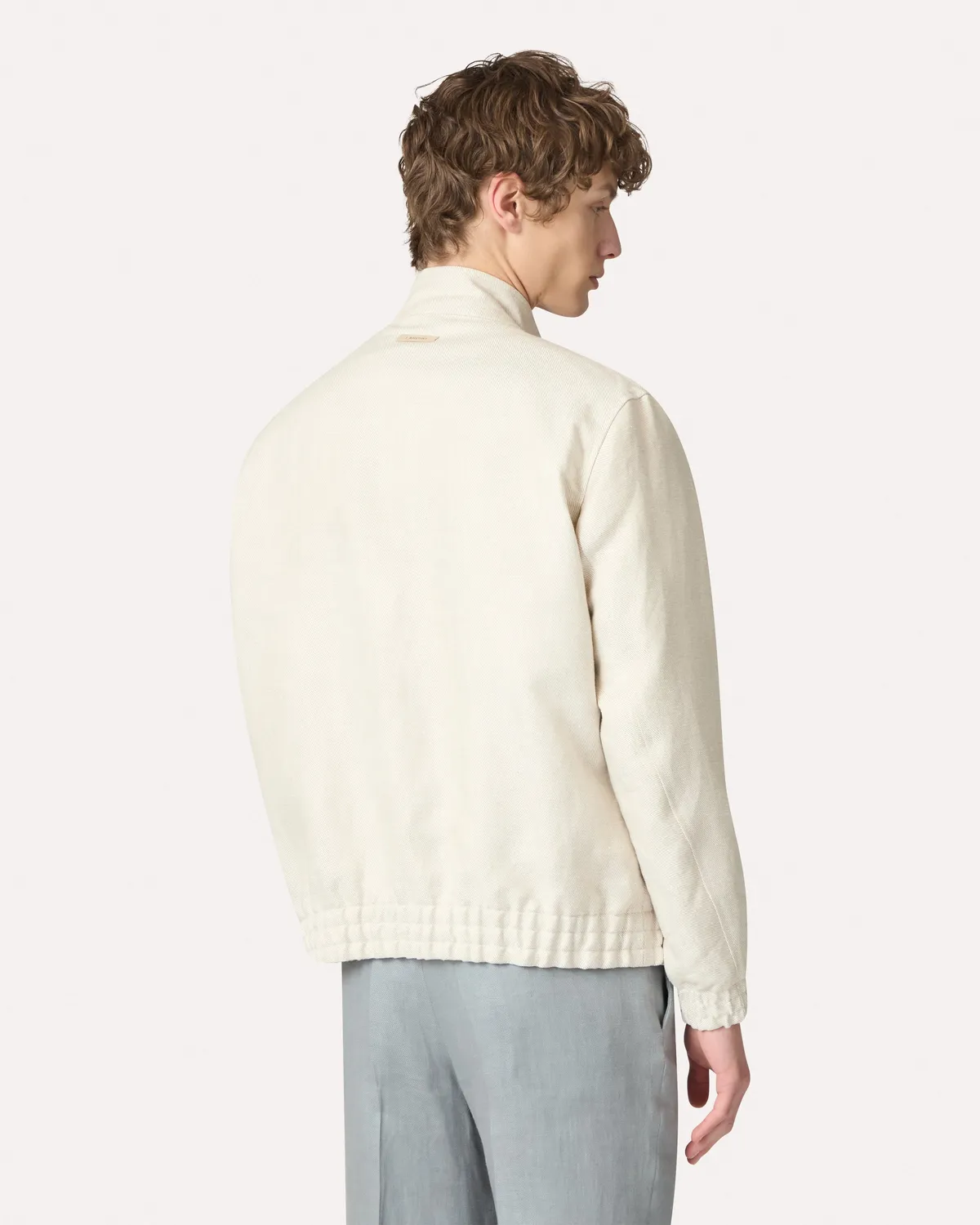 Lardini Giubbino in Lino Panna Uomo