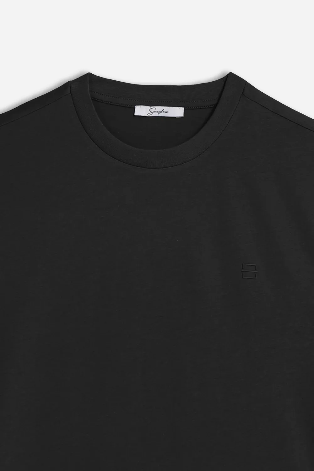 Sonny Bono t-shirt logo stampato nero