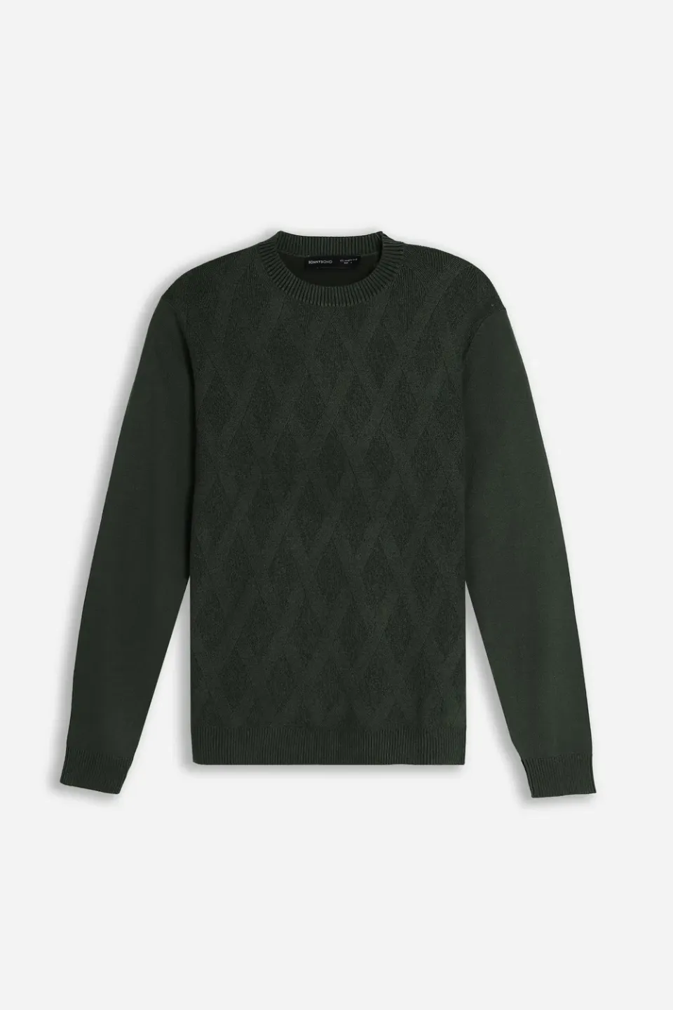 Sonny Bono maglia girocollo strutturata vanisé verde