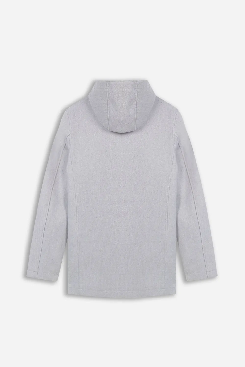 Sonny Bono Cappotto con Cappuccio Grigio Chiaro