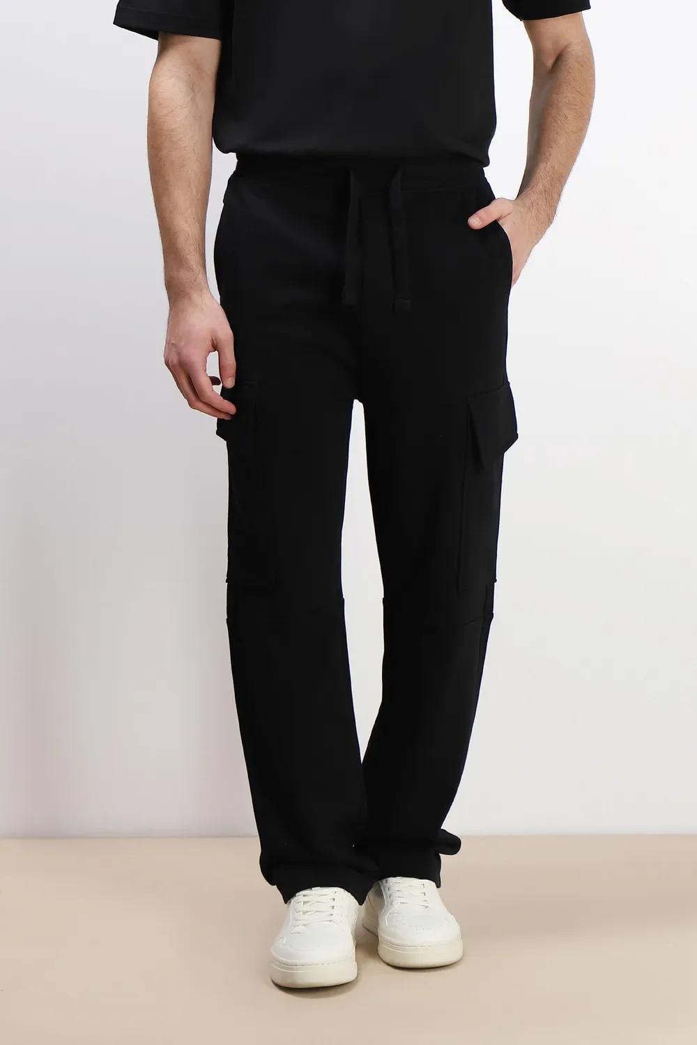 Sonny Bono Pantalone Jogger Felpa Coulisse Nero