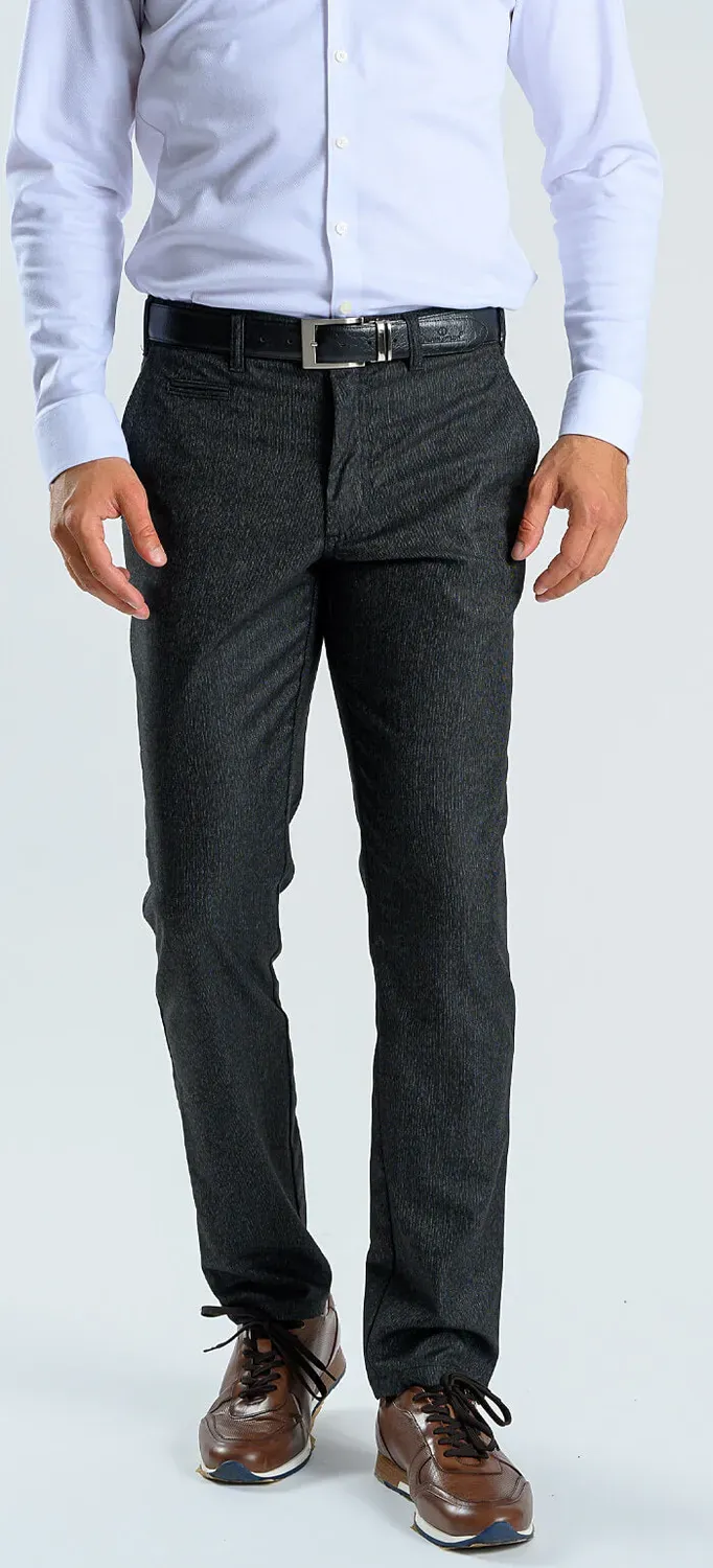 Alain Delon pantalone chino nero grigio slim fit