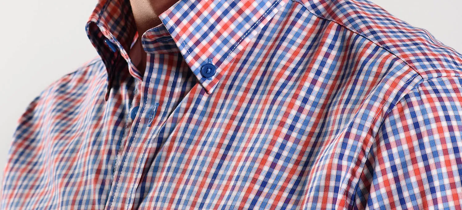 Alain Delon camicia quadri manica corta extra slim