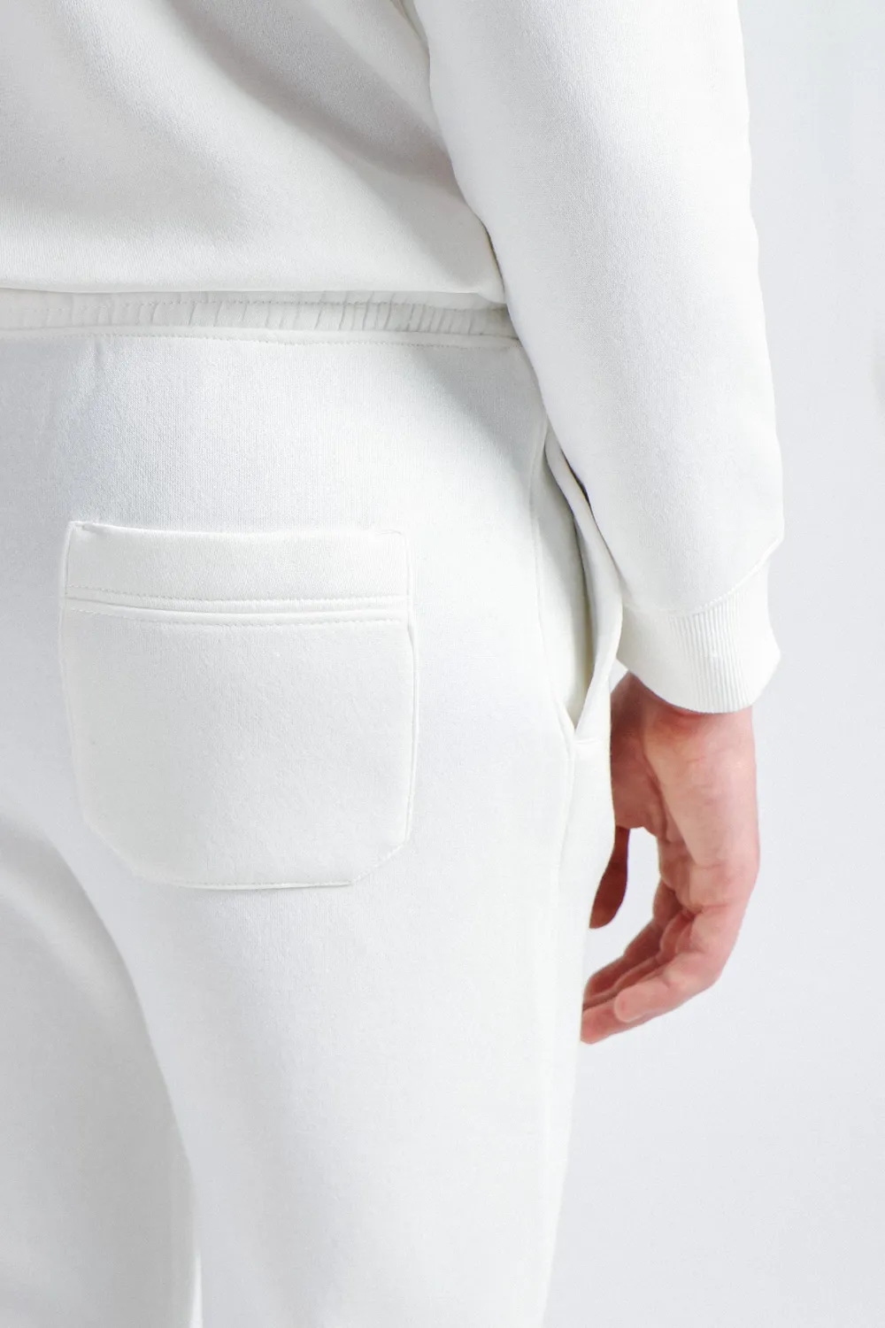 Sonny Bono pantalone jogger tuta panna felpa poliestere cotone