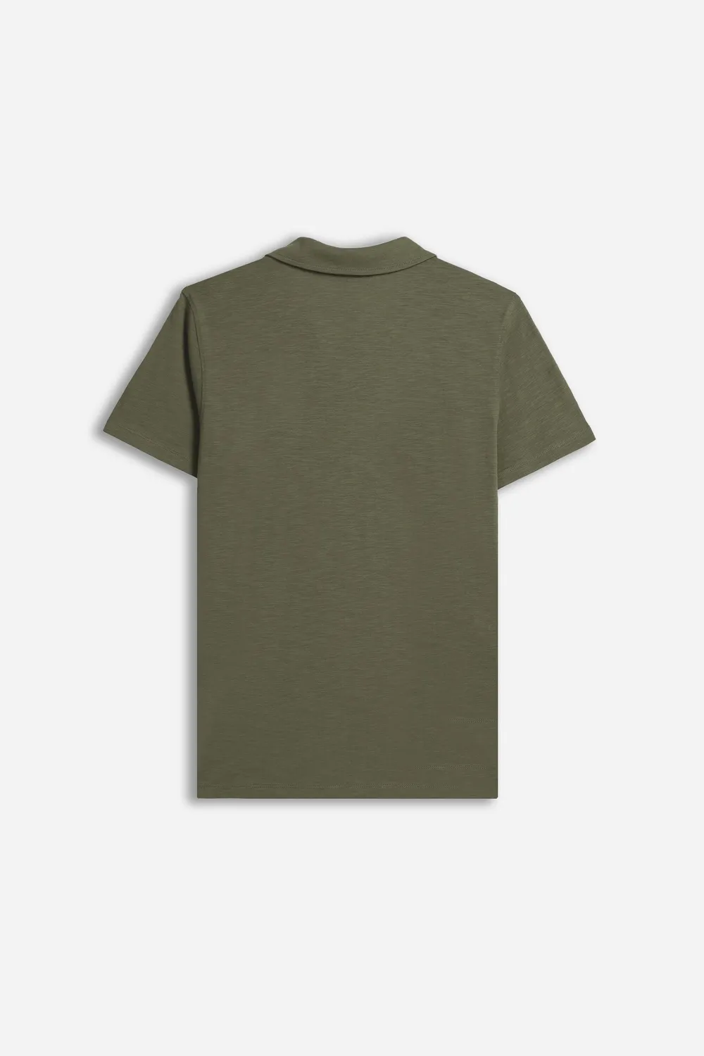 Sonny Bono Polo Slub Verde Militare Collo Derby