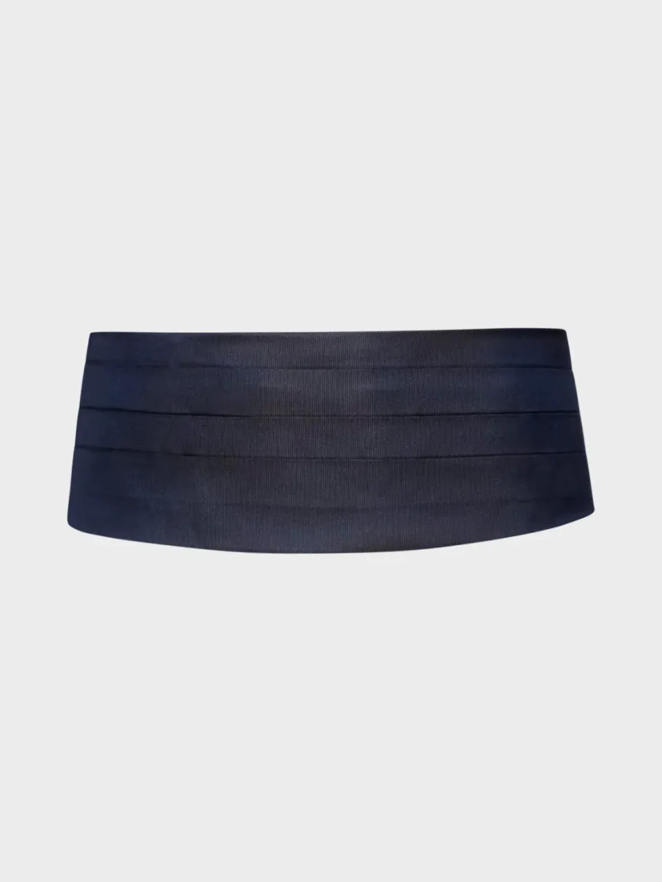 Caruso fascia smoking seta blu raso