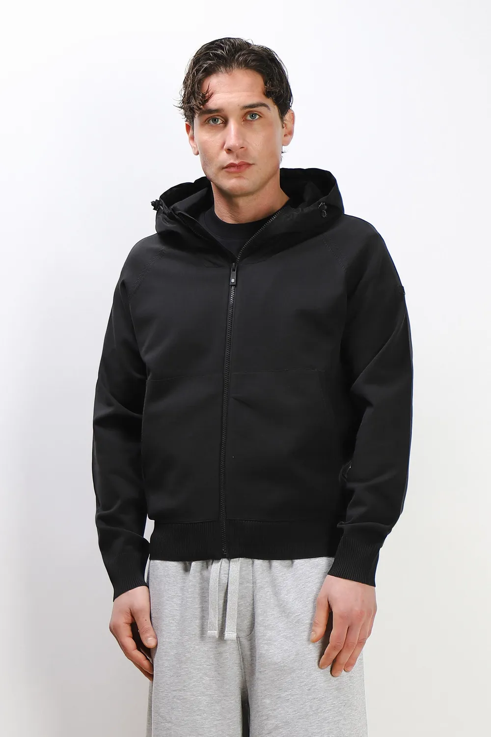 Sonny Bono giubbotto bomber maglia cappuccio nero