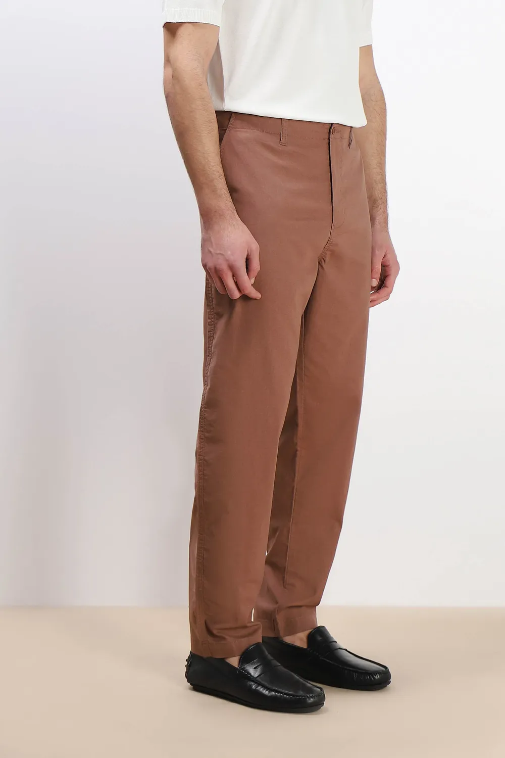 Sonny Bono Basic pantalone chino coccio cotone
