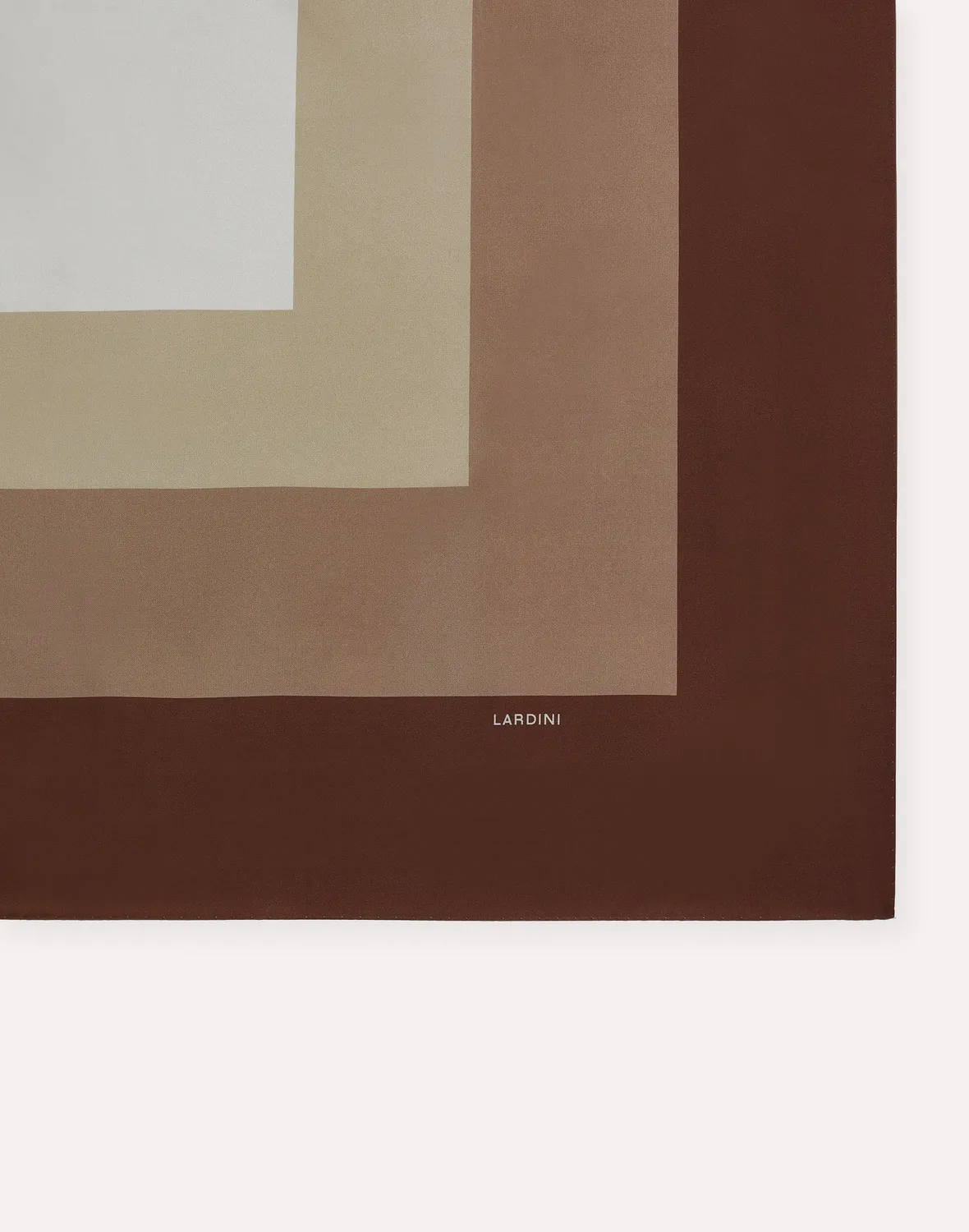 Lardini Foulard seta marrone 90x90 cm