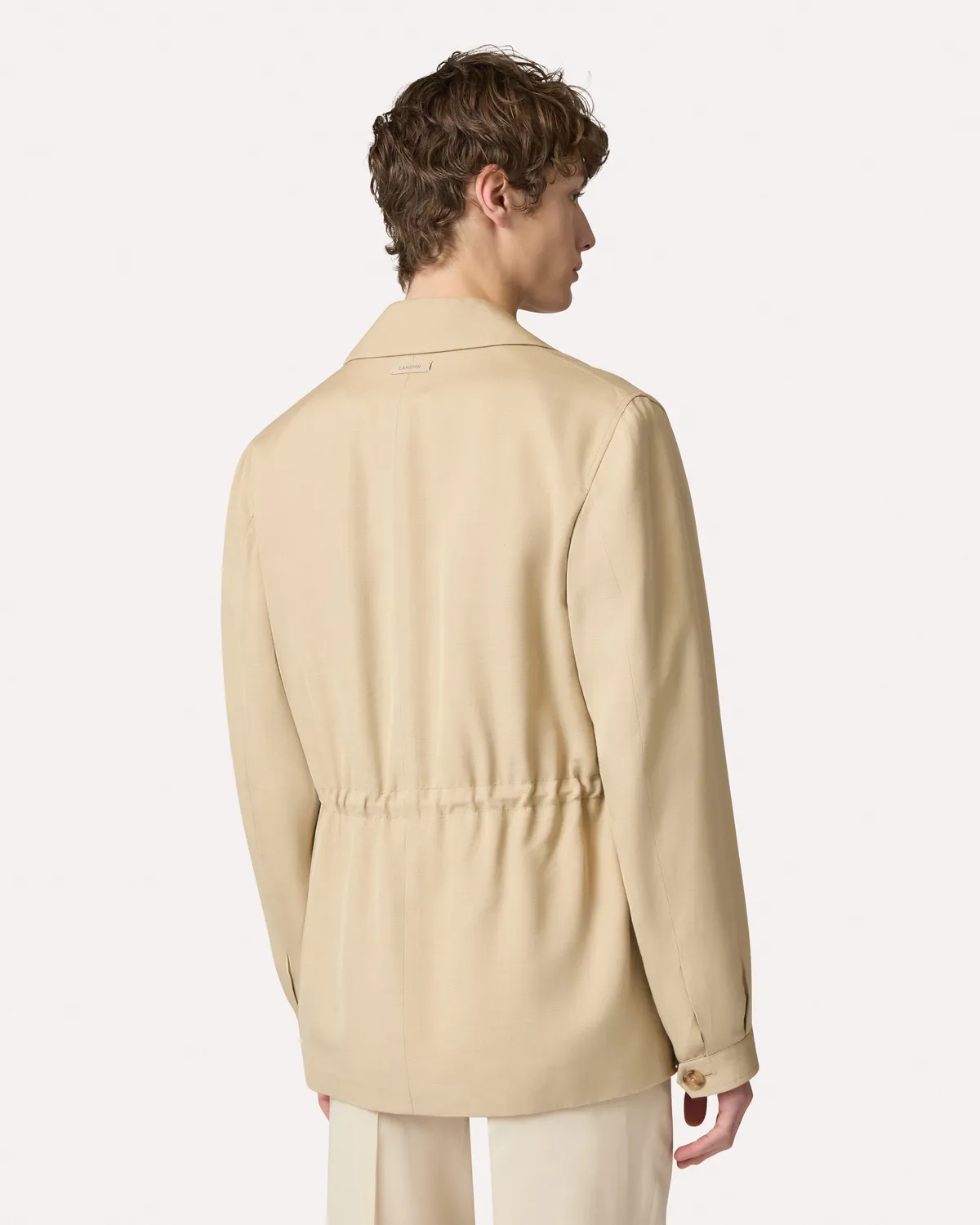 Lardini field jacket cammello EcoVero viscosa 5 bottoni
