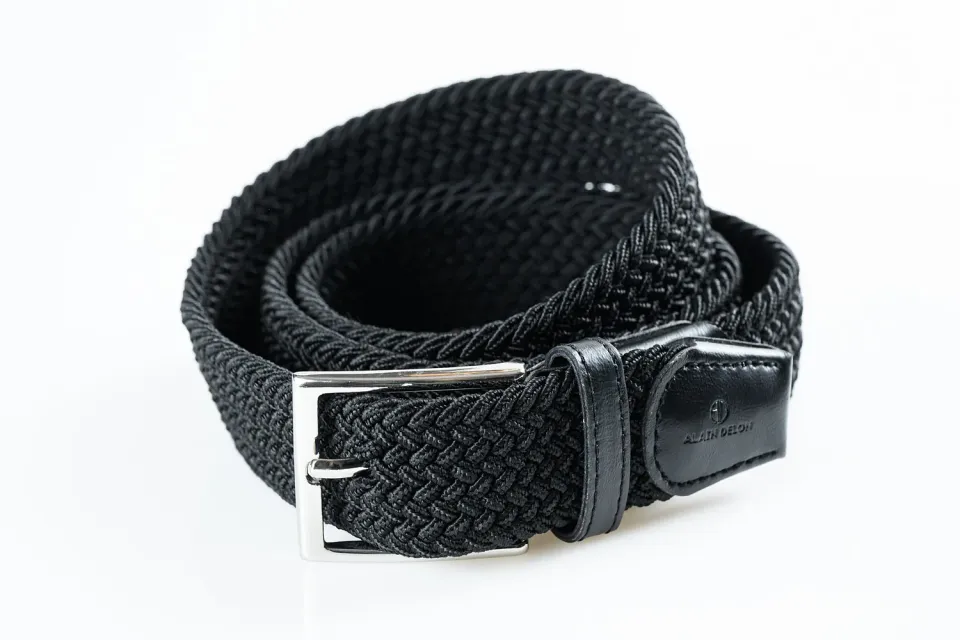 Alain Delon cintura intrecciata 105 cm senza buchi casual