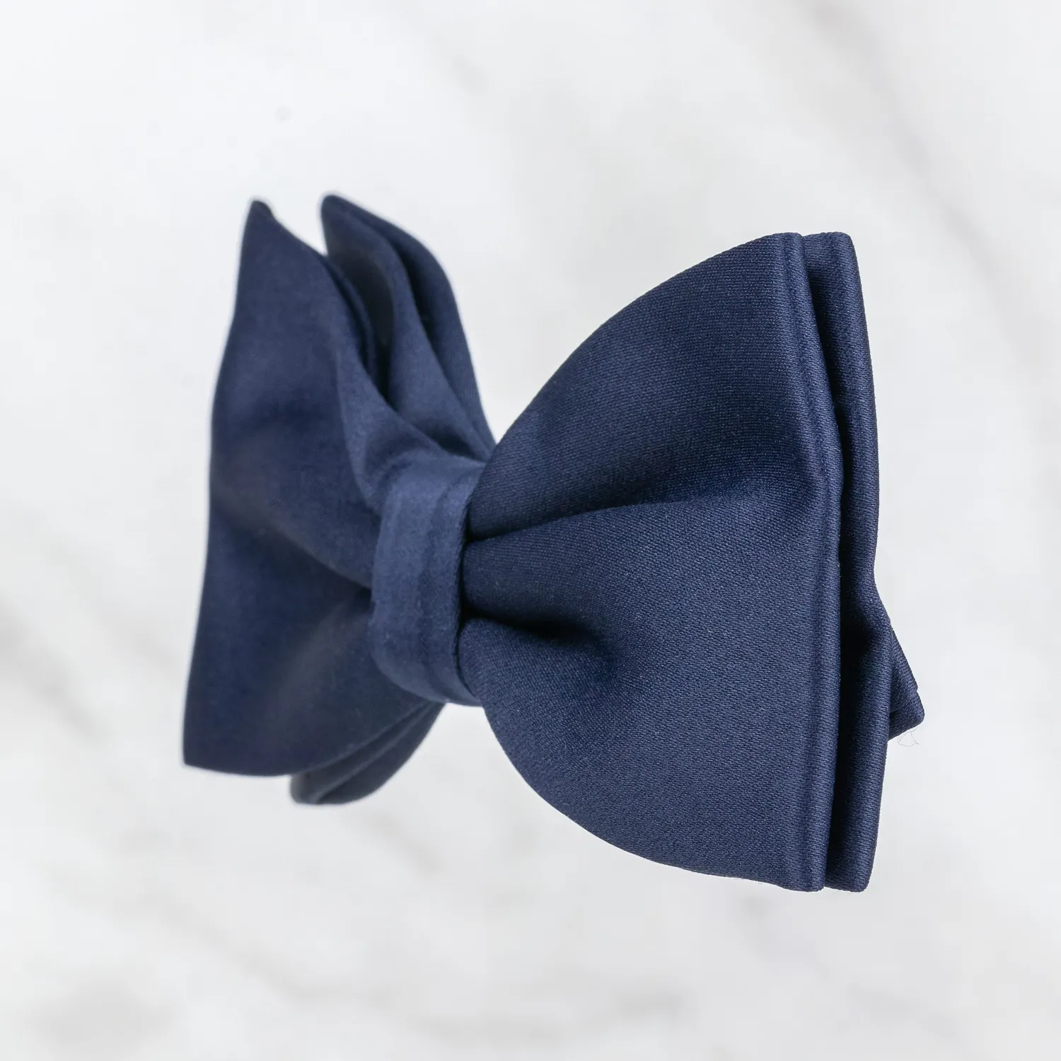 Sarti Toscani Papillon Raso Blu in Seta