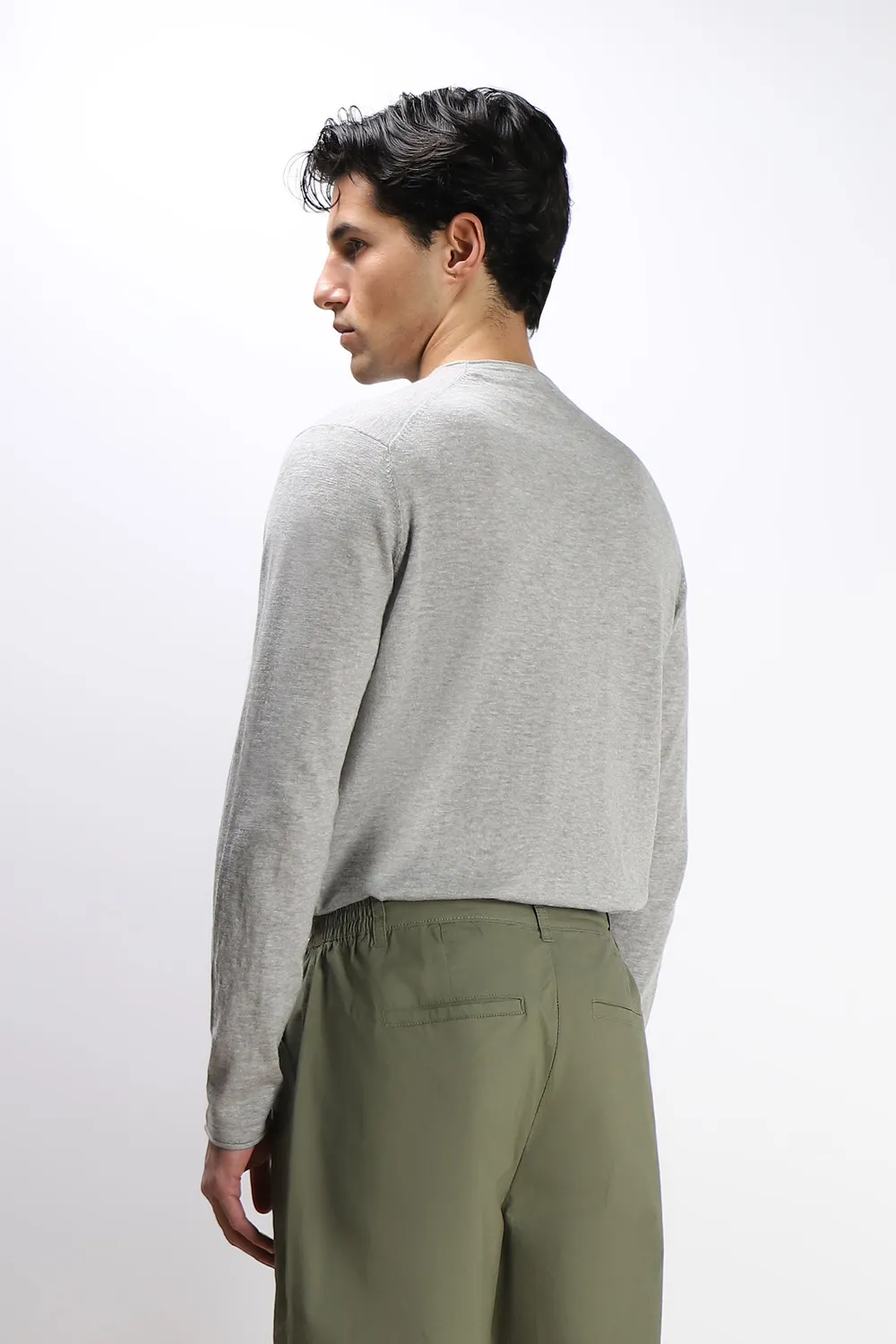 Sonny Bono Taschino maglia cotone grigio medio