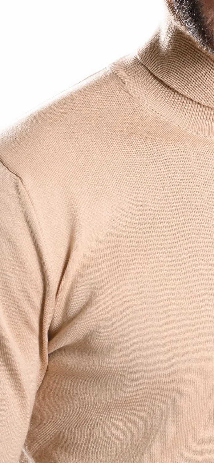 Alain Delon dolcevita uomo cotone beige scuro