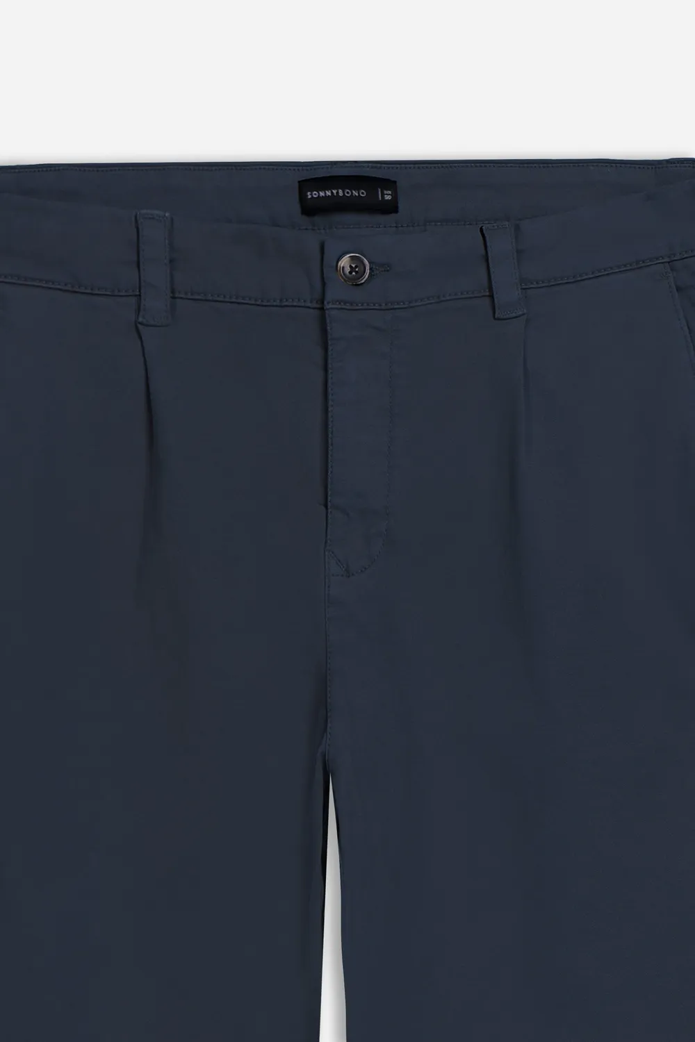 Sonny Bono Chino con Pences Pantalone Indaco