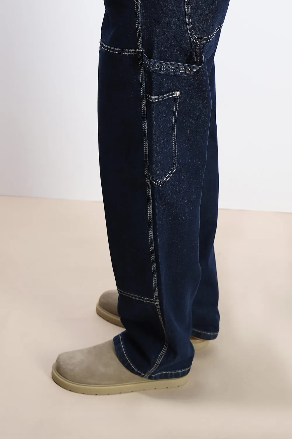 Sonny Bono Worker Pantalone Denim Blu Vestibilità Comoda