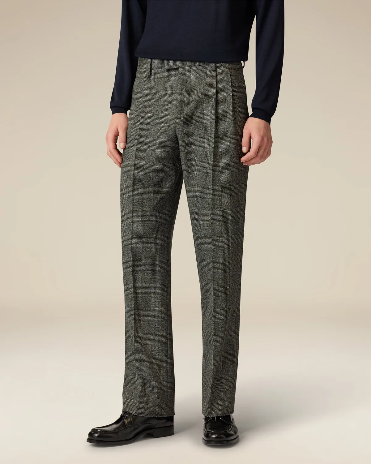 Lardini Le Origini pantalone grigio galles stretch