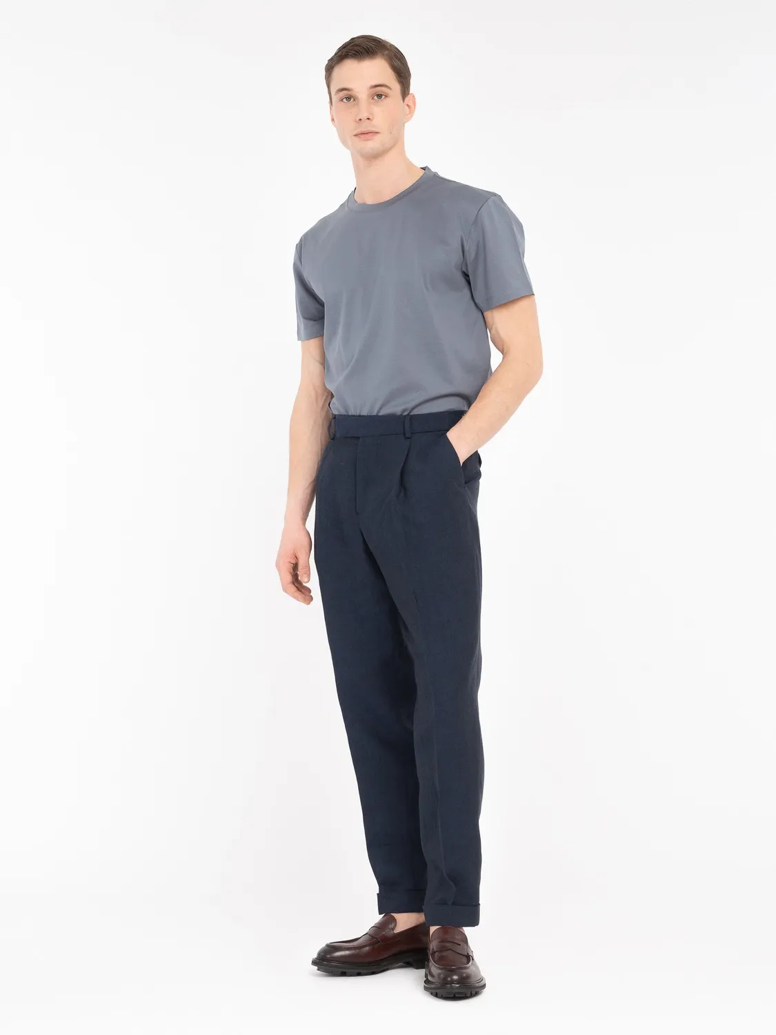 Paoloni T-shirt jersey cotone grigia 100% cotone