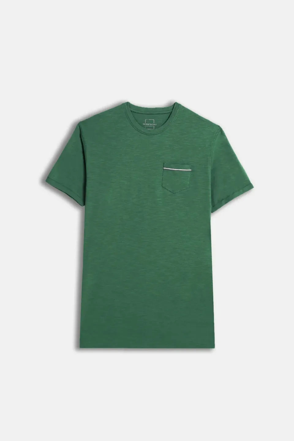 Sonny Bono Slub t-shirt taschino verde 100% cotone