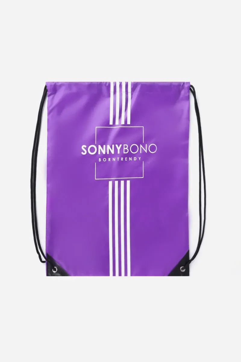 Sonny Bono sacca nylon viola con stampa