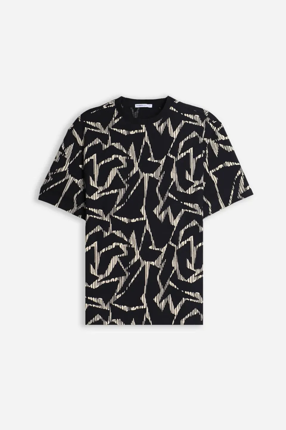 Sonny Bono Girocollo Fantasia T-Shirt Moro Cotone