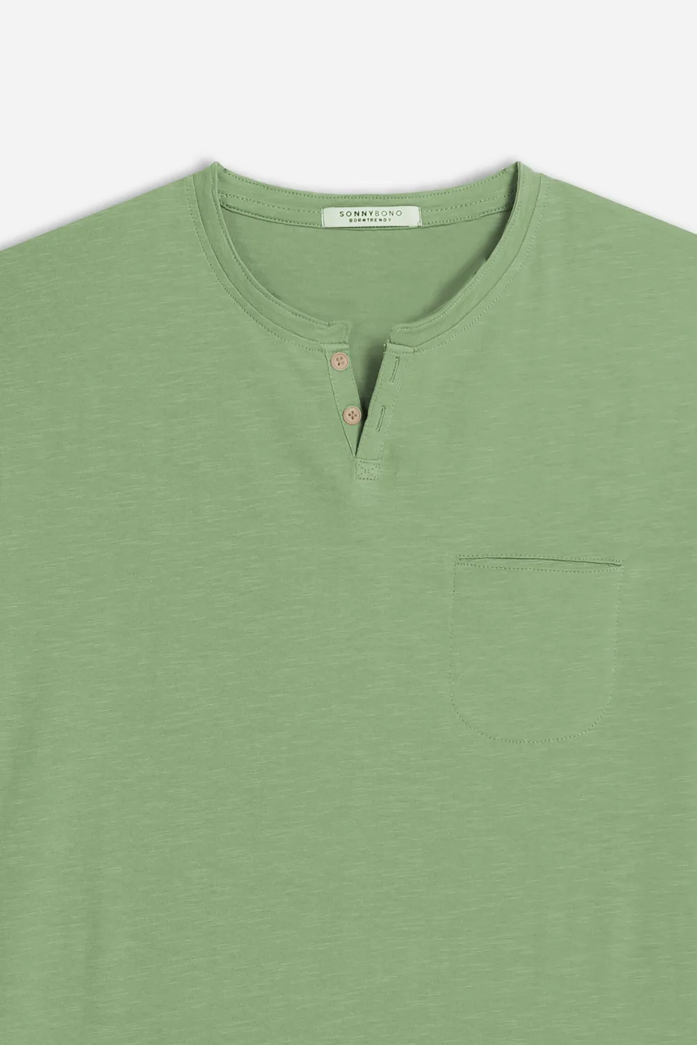 Sonny Bono t-shirt goccia slub salvia