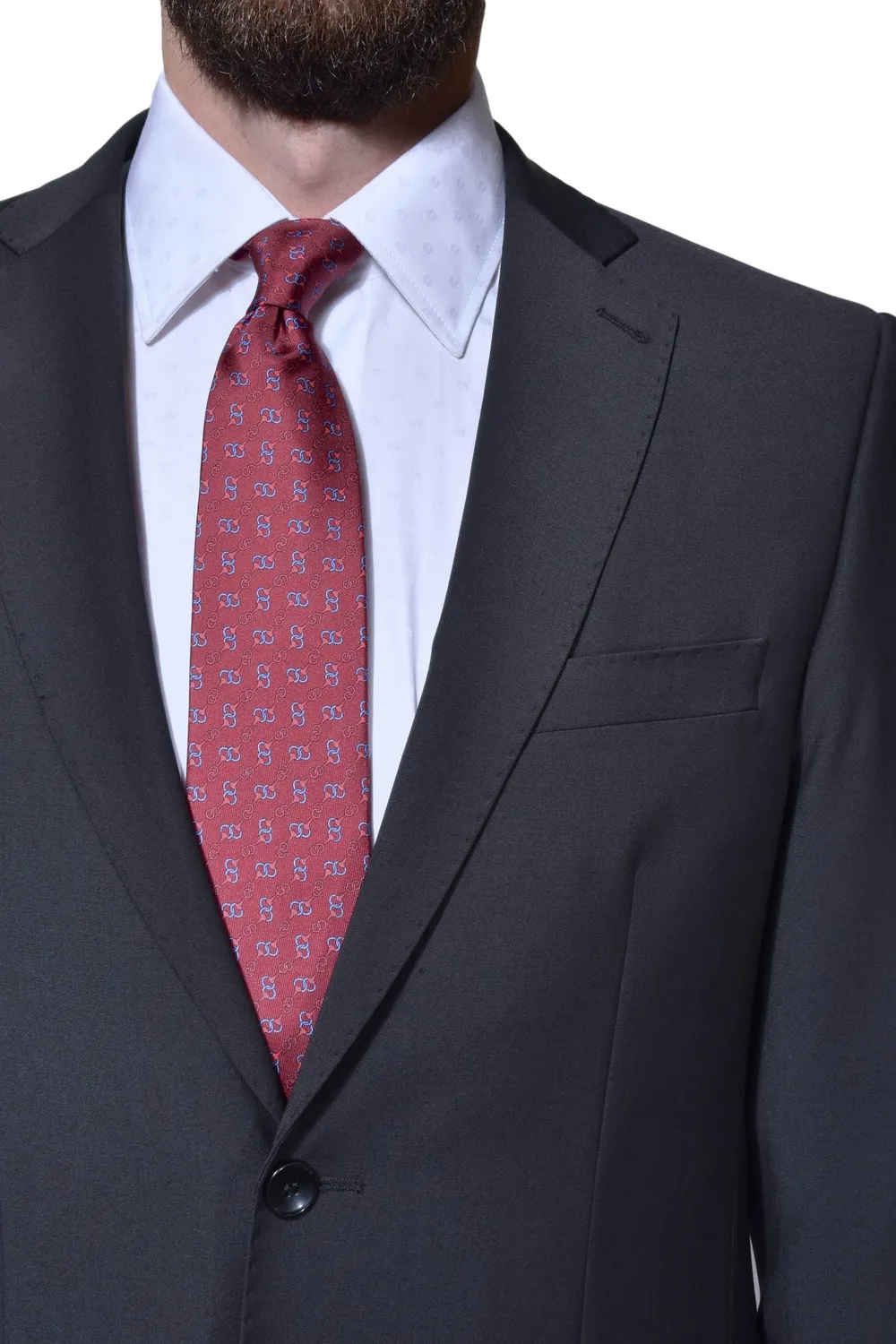 Alain Delon Abito Nero Business Slim Fit Uomo