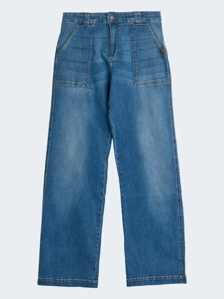 Sand 0796 Damla jeans larghi fantasia