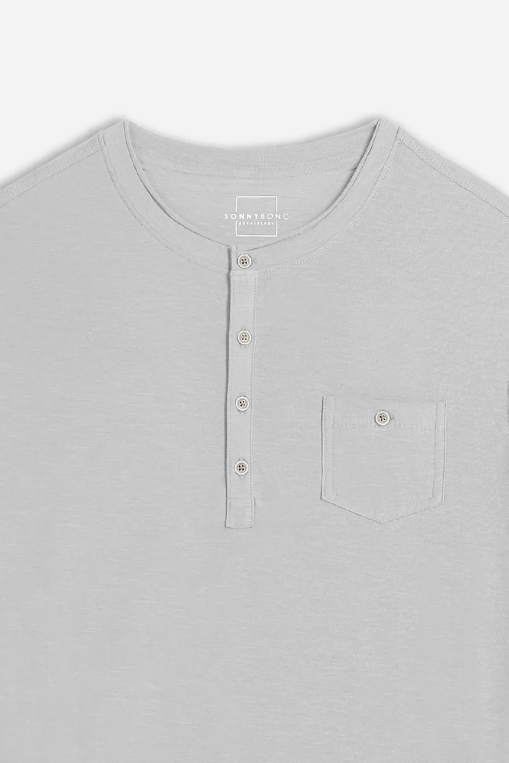 Sonny Bono Serafino T-Shirt Grigio Taschino Slub Cotone
