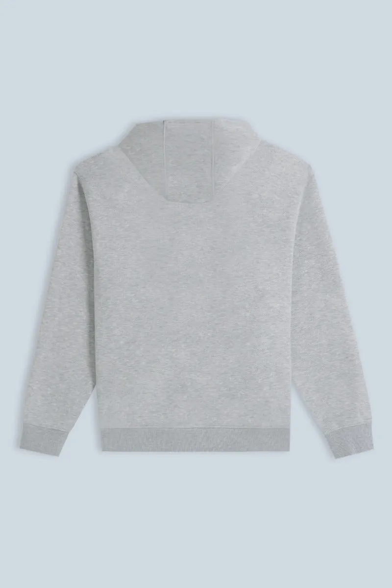 Sonny Bono felpa cappuccio comfort fit grigio chiaro