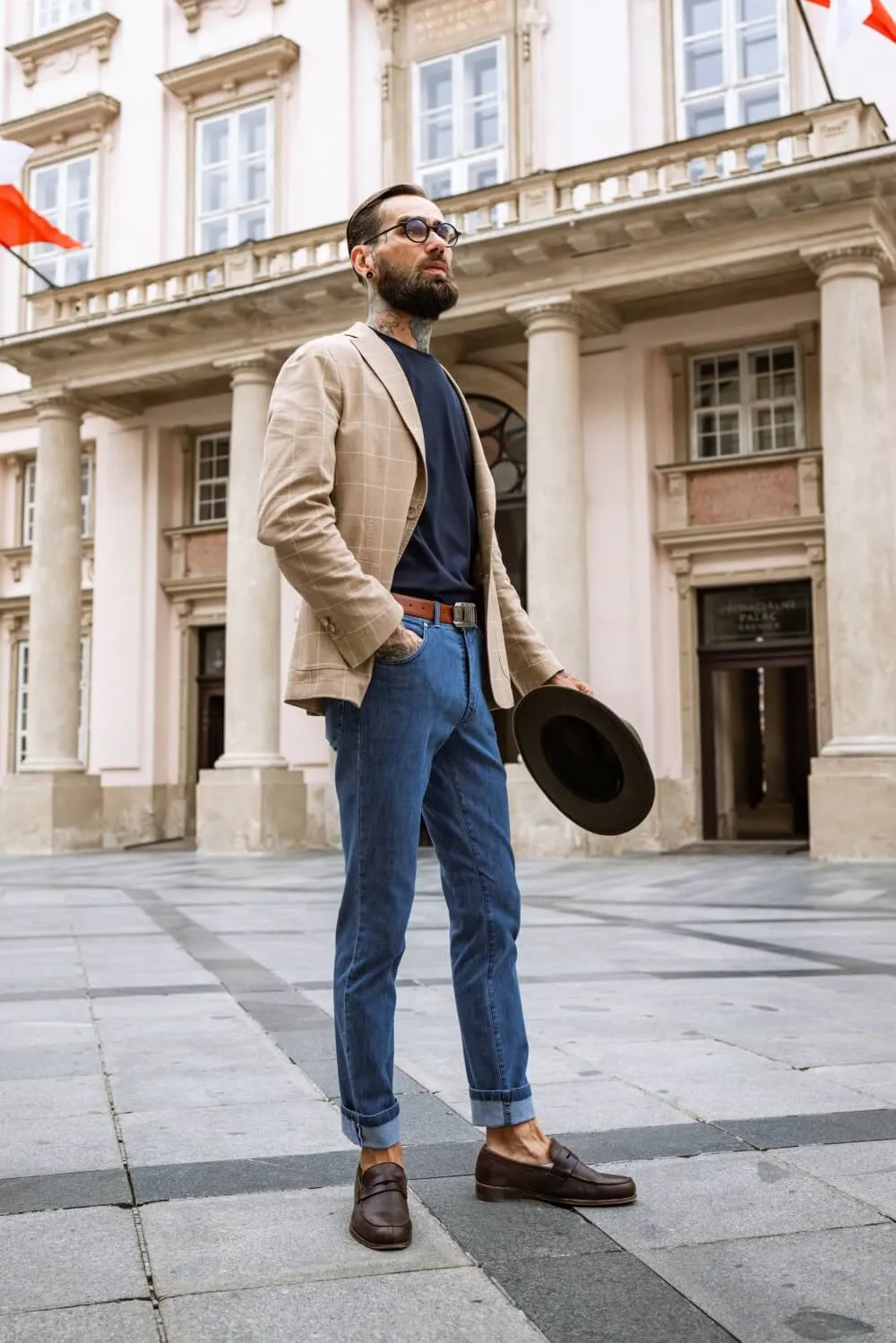 Alain Delon Jeans Blu Slim Fit Cotone Elasticizzato