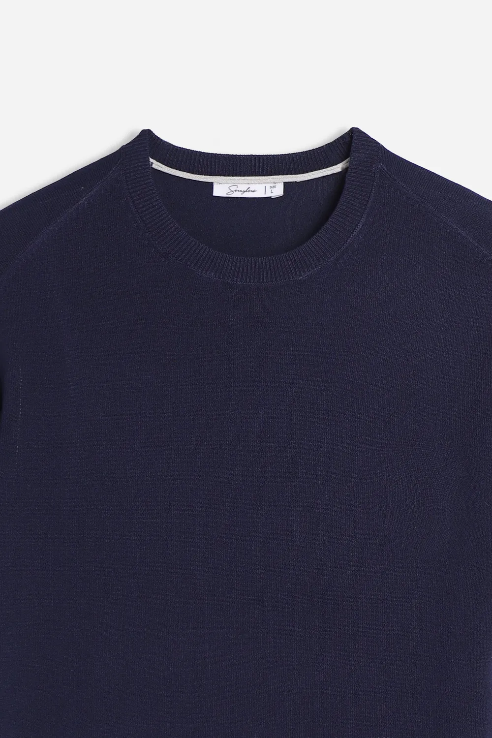 Sonny Bono maglina t-shirt girocollo bleu