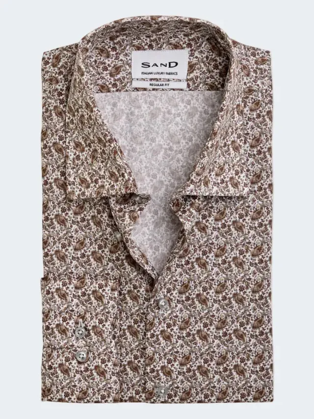 Sand Menswear State N 2 8384 camicia cotone fantasia paisley