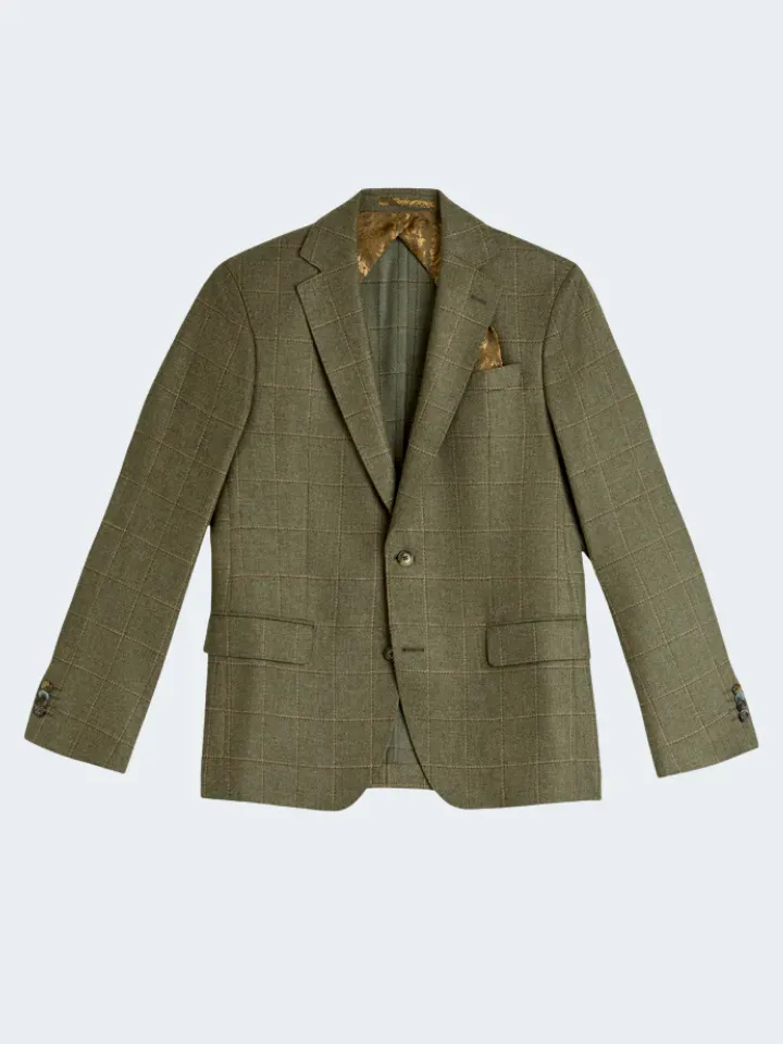 Sand Star Easy 6951 blazer verde quadri cashmere
