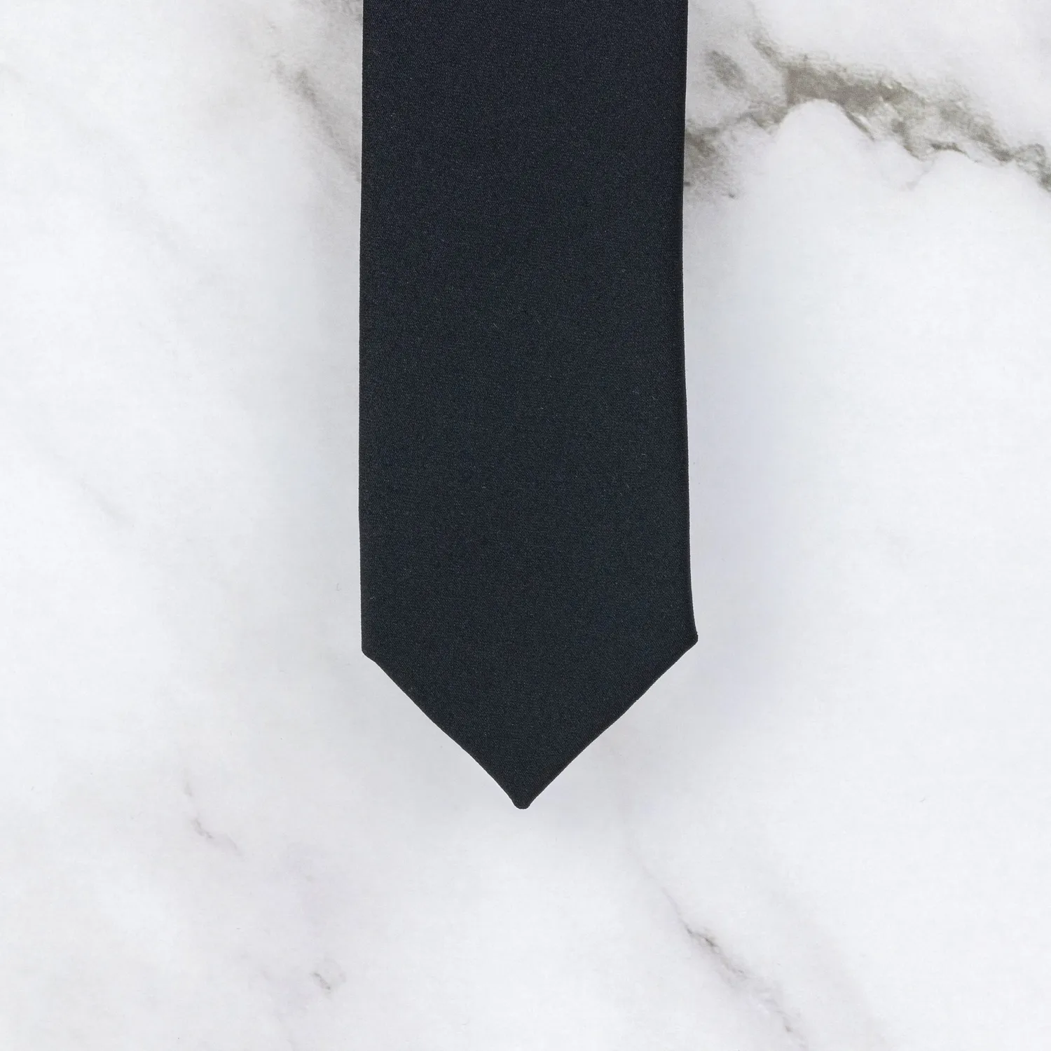Sarti Toscani cravatta raso nera 155 cm