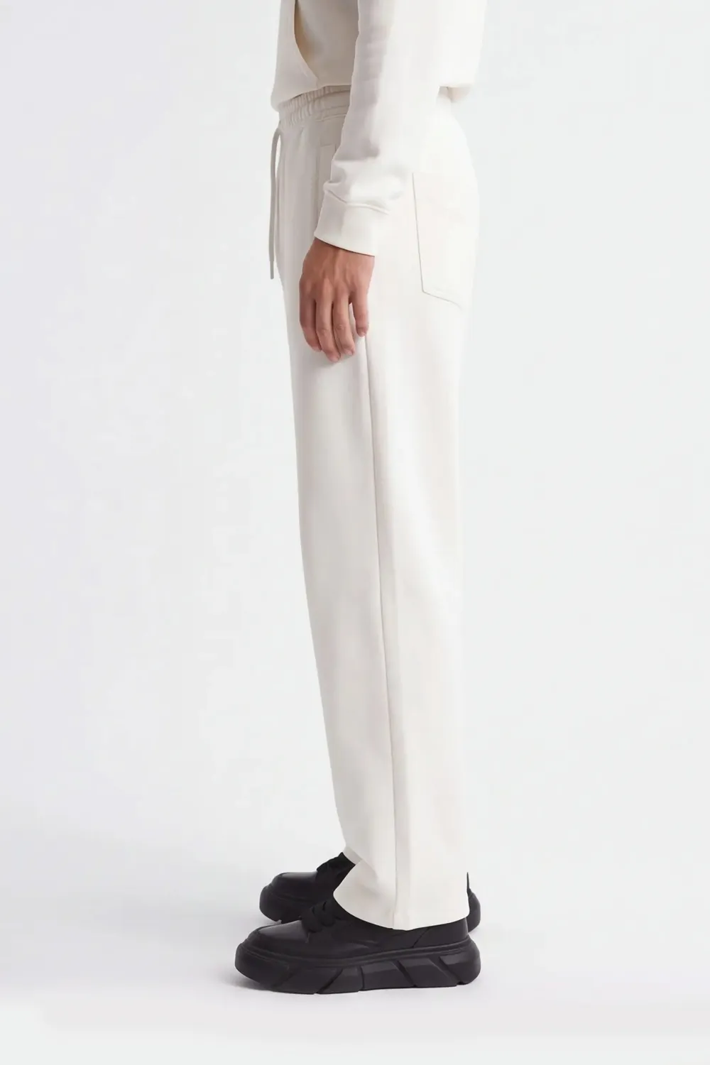 Sonny Bono OF 07013P4 pantalone jogger over fit panna