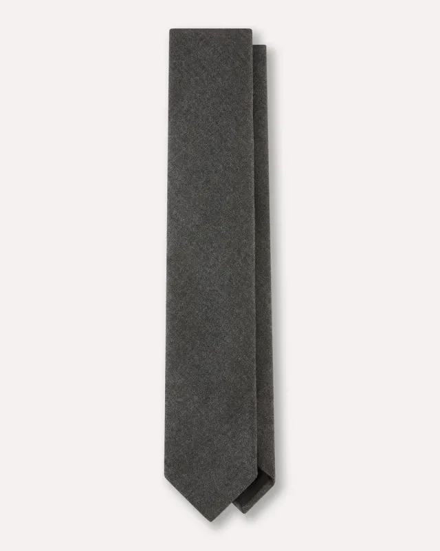 Lardini Cravatta Grigia Flanella Stretch 148 cm