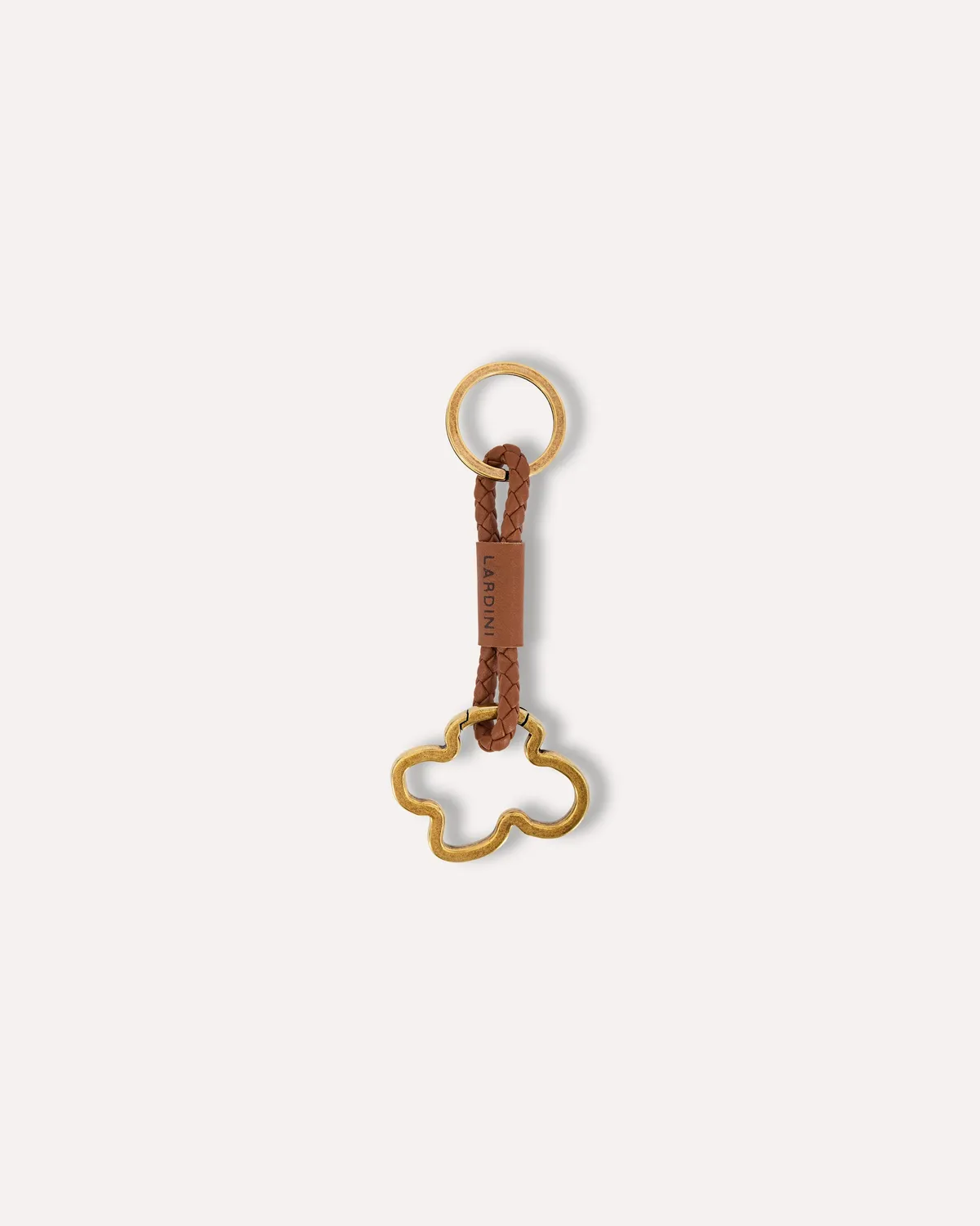 Lardini Portachiavi Moschettone Fiore Oro Uomo