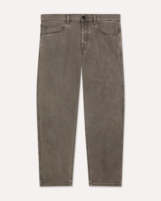 Lardini Jeans grigio carrot fit elastan fondo stretto