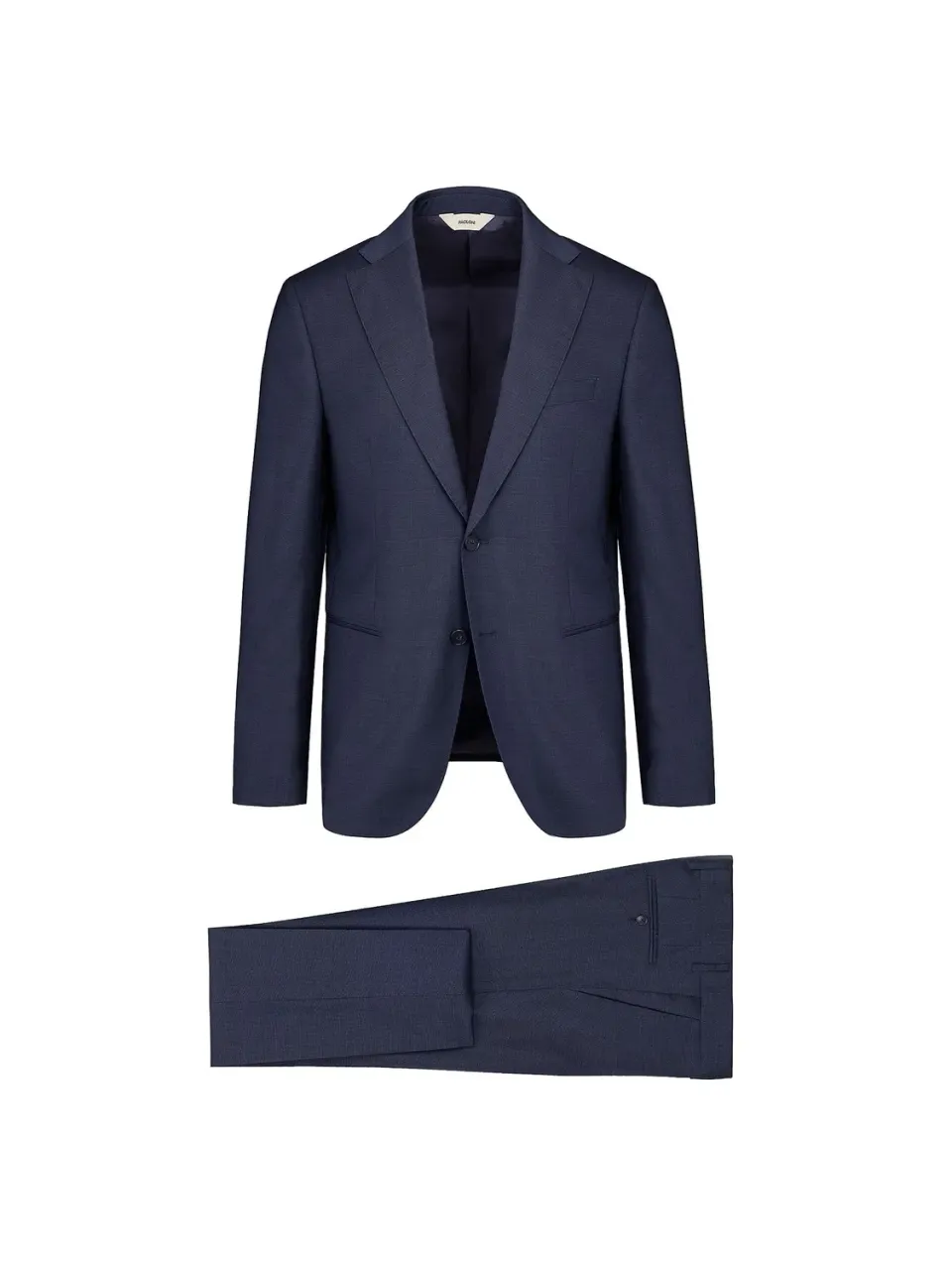 Paoloni Abito Micro Texture Lana Super 100's Blu Young