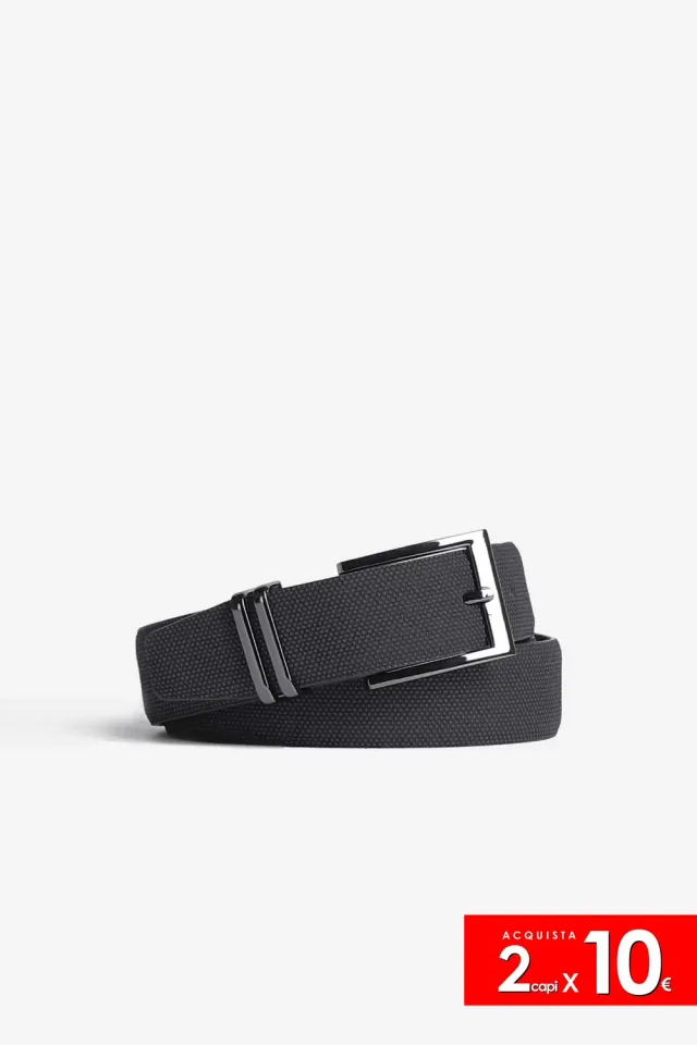Sonny Bono Classica cintura nera fibbia classica